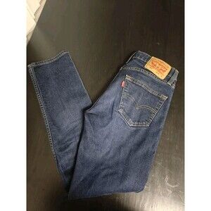Levis 511 Slim Denim Jeans Slim Straight Dark Wash Zip Fly Blue Mens W29 L30